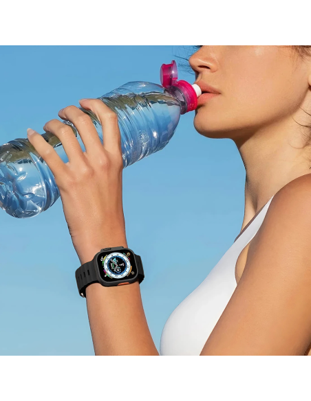Smartwatch ULTRA 8 con Auricolari Wireless e Cinturino in Silicone Cassa da 46mm