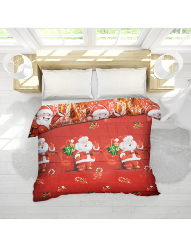 Trapunta Natalizia Matrimoniale Double Face...