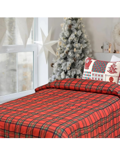 Trapunta Natalizia Matrimoniale Double Face Tartan e... 2