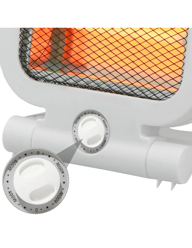 QH-90D Stufa al quarzo JCF 800 Watt 2 elementi...