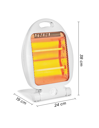 QH-90D Stufa al quarzo JCF 800 Watt 2 elementi...