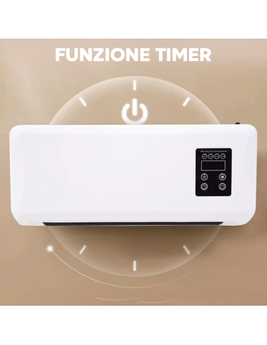 Stufa Elettrica da Parete 2200W Riscaldatore a...