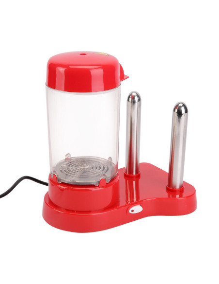 Macchina HotDog Cuoci Wurstel 450W Contenitore Cottura a Vapore con Porta Panino