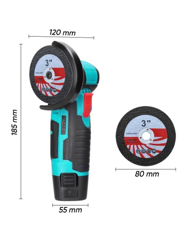 Mini Smerigliatrice Flex Wireless Doppia...
