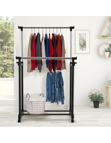 Stand Appendiabiti Doppia Asta Altezza...