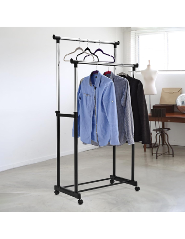 Stand Appendiabiti Doppia Asta Altezza...