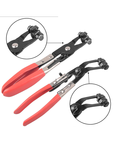 Set 9pz Pinze per Rimozione Fascette Stringitubo Impianto per Auto con Valigetta