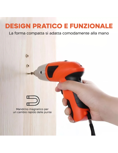Mini Trapano Avvitatore 3.6V Batteria...