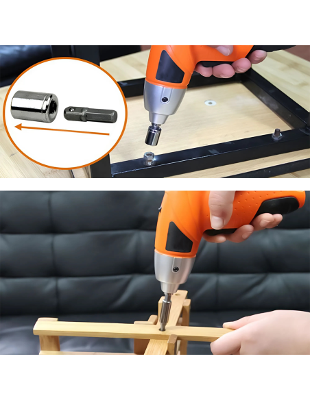 Mini Trapano Avvitatore 3.6V Batteria Ricaricabile Kit 45 Accessori e Valigetta