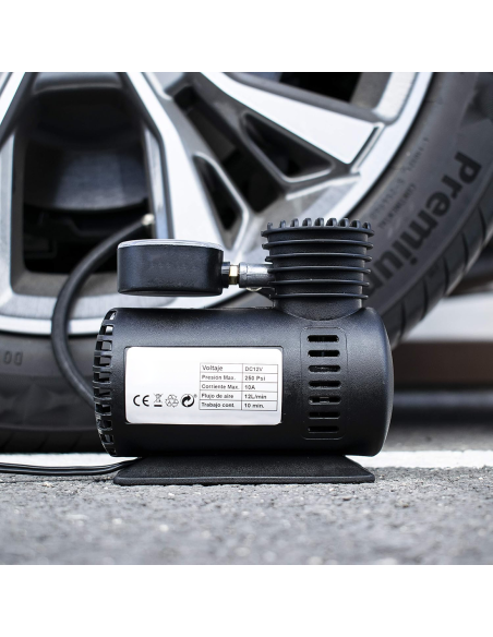 Mini Compressore ad Aria Portatile 12V da 250psi per Pneumatici Auto e Camper