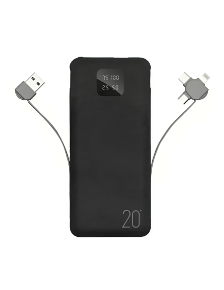 Powerbank 20000mAh Caricabatterie Rapido Portatile con 4 Ingressi USB