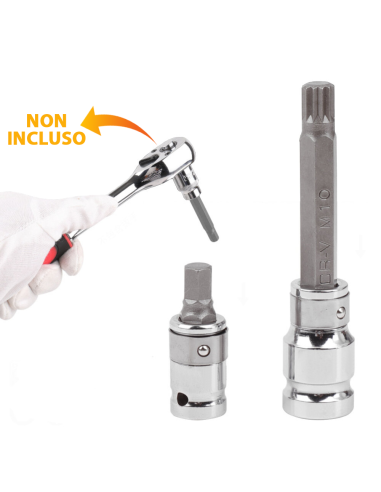 Set di Inserti Esagonali 40pz da 30 e 75mm per...