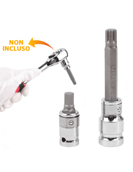 Set di Inserti Esagonali 40pz da 30 e 75mm per Trapano Avvitatore con Cassetta