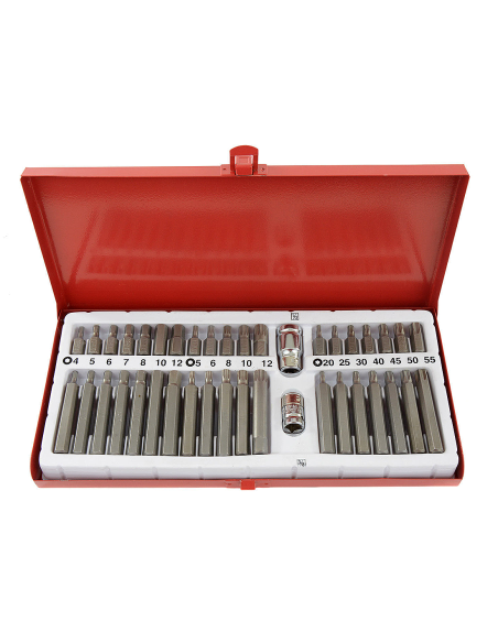 Set di Inserti Esagonali 40pz da 30 e 75mm per Trapano Avvitatore con Cassetta