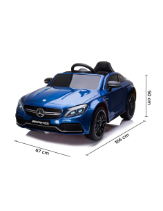 Auto Elettrica per Bambini Mercedes C63 LT896 con Telecomando Fari MP3-AUX-USB