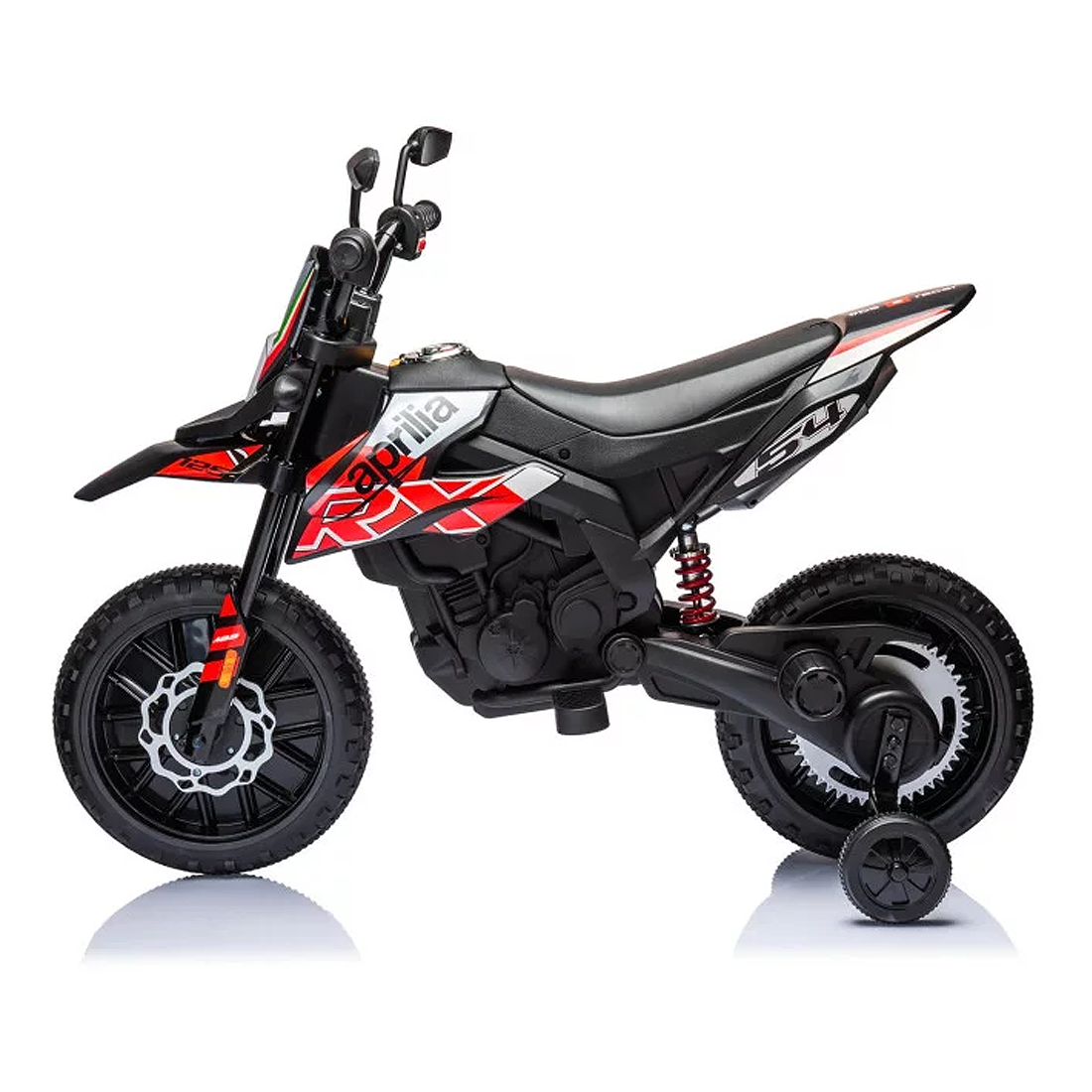 Moto Elettrica Per Bambini Piaggio Aprilia Racing RSV4 – 24V – Luci, Suoni E Mp3 – 3-8 Anni