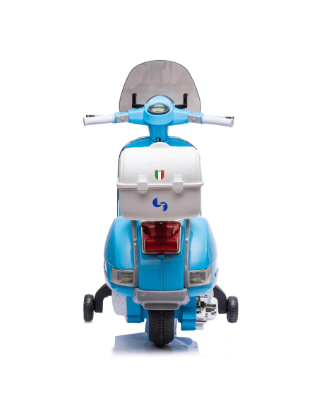 Moto Elettrica Scooter per Bambini LT960 Vespa PX150 Full Napoli con Bauletto
