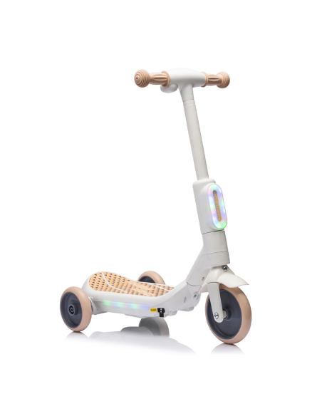 Monopattino Elettrico per Bambini LT983 Deluxe a 3 Ruote con Luci RGB Multicolor