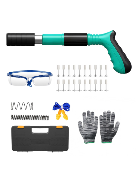 Pistola Spara Chiodi e Rivetti Rivettatrice Manuale in Acciaio ad Aria Compressa