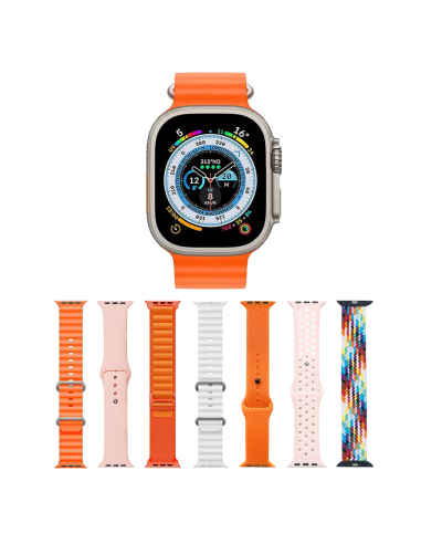 Smartwatch Ultra 49mm 7 Cinturini Notifiche Chiamate e App iOS e Android 7 in 1