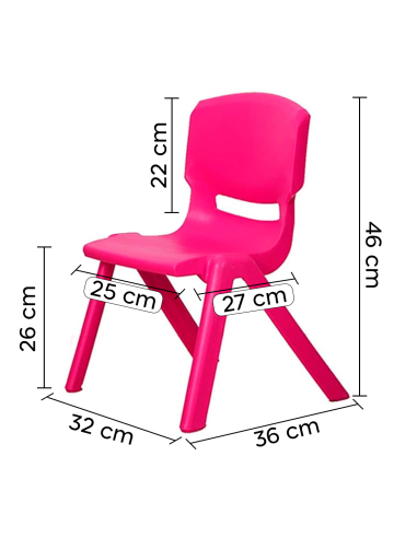 Sedia Colorata per Bambini 173710 in Plastica...