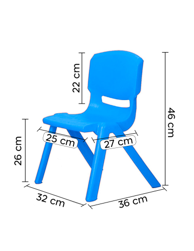 Sedia Colorata per Bambini 173710 in Plastica...