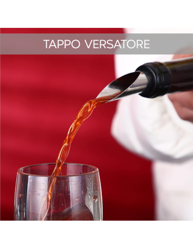 Porta Bottiglie di Vino in Eco Pelle da 4 Posti...