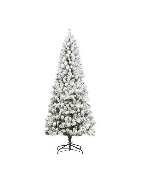 Albero di Natale MONTEROSA Innevato 210H 882 Rami Effetto Neve Base in Metallo