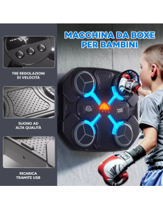 Macchina da Boxe Musicale per Bambini con Bluetooth Luci... 2