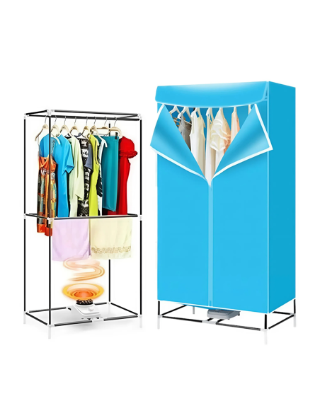 Asciugatrice Elettrica Portatile ad Aria Calda 1000W Armadio Stand Attaccapanni
