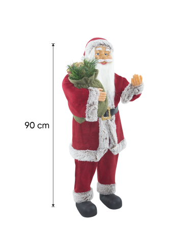 Babbo Natale 144410 Abito Rosso e Grigio...