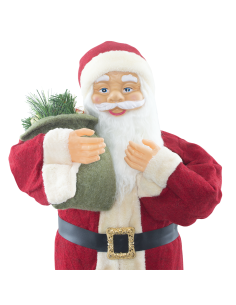 Babbo Natale Abito Rosso e Crema 144411 Addobbo Natalizio... 2