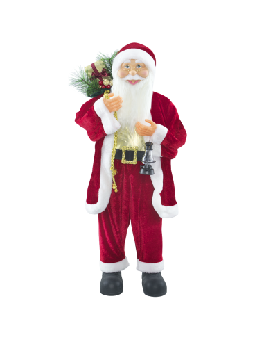 Babbo Natale con Abito Rosso 144413 Addobbo Natalizio Decorazione da 90H cm