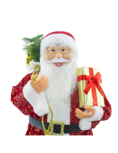 Babbo Natale Abito Rosso con Glitter 144416 Addobbo... 2