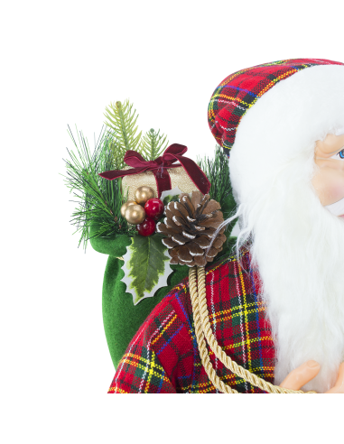 Babbo Natale con Abito Scozzese 144418 Addobbo...