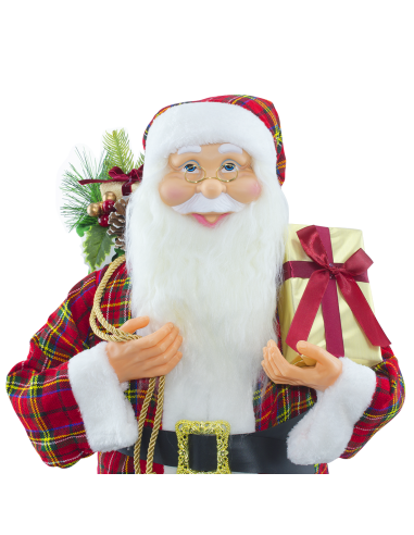Babbo Natale con Abito Scozzese 144418 Addobbo...