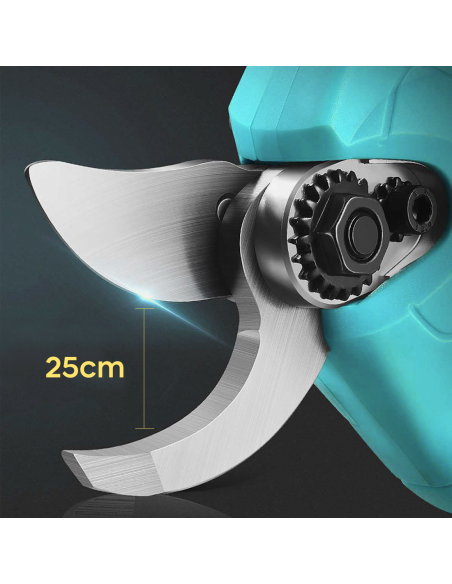 Kit 2pz Forbici Motosega Lama 6 Pollici Batteria 48V Taglio 25mm con Valigetta