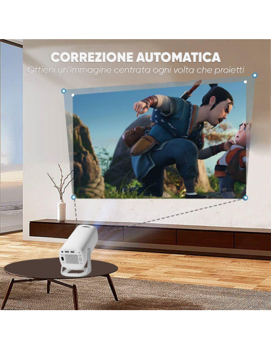 Proiettore 4K Ultra HD Portatile Wi-Fi...