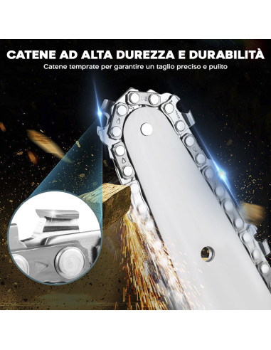 Kit 2pz Forbici Motosega Lama 6 Pollici...