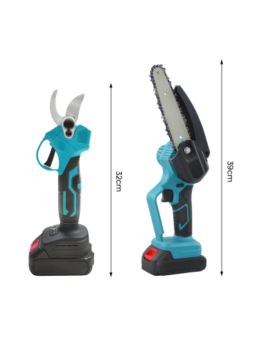 Kit 2pz Forbici Motosega Lama 6 Pollici...