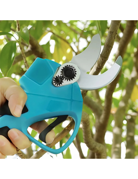 Kit 2pz Forbici Motosega Lama 6 Pollici Batteria 48V Taglio 25mm con Valigetta