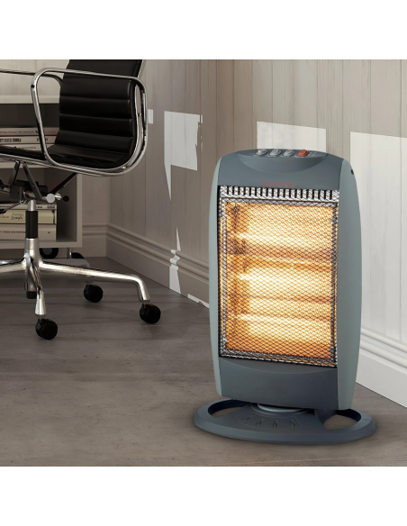 NSB-L120 Stufa Alogena Oscillante JCF 3 Potenze con Maniglia Posteriore 1200W