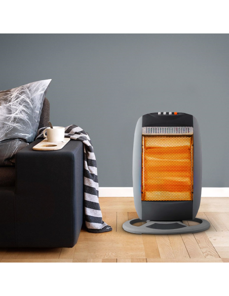 NSB-L120 Stufa Alogena Oscillante JCF 3 Potenze con Maniglia Posteriore 1200W