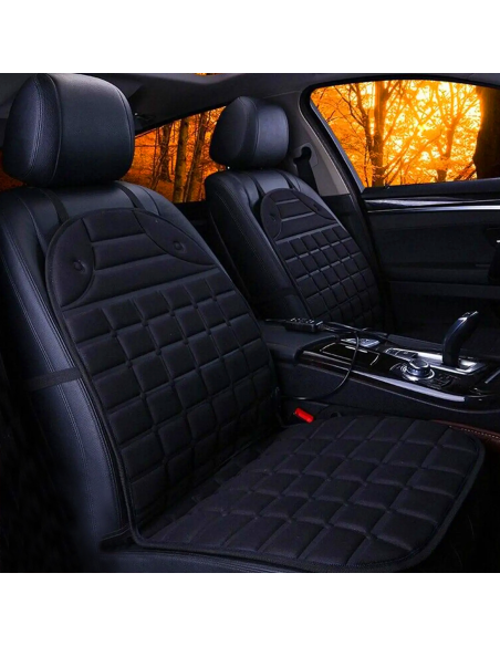 Copri Sedile Auto Riscaldante Universale con 2 Livelli di Regolazione del Calore