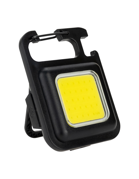 Mini Torcia LED Portachiavi Portatile Multifunzione con Magnete e Apribottiglie