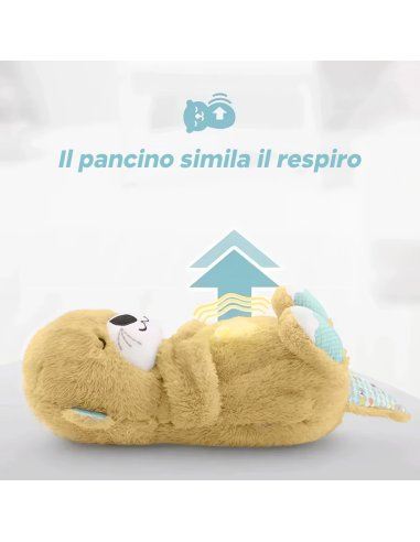 Peluche Lontra Respiro con Musica e Luci...