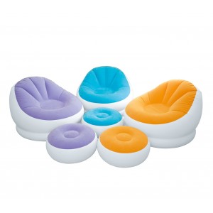 Poltrona Gonfiabile Con Poggiapiedi - Per Relax Interno Ed Esterno, Impermeabile, Con Pompa - Foto 3