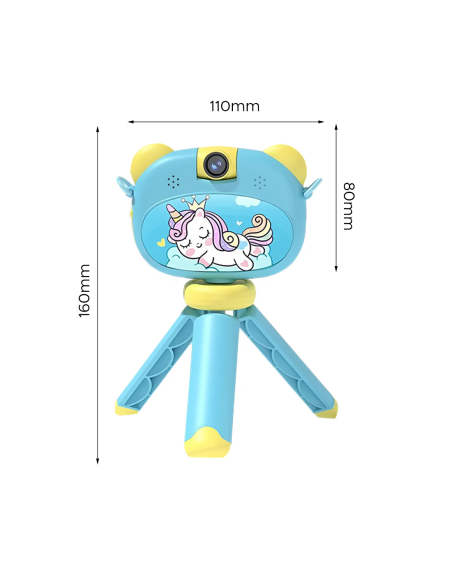 Macchina Fotografica Digitale per Bambini con Treppiedi Foto e Video con Audio