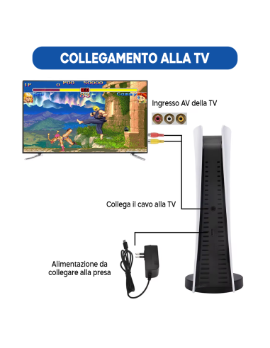 Console per Videogiochi Retrò per TV 200 Giochi...