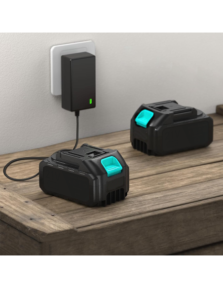 Motosega a Batteria 3980W Lama da 12" Pollici Doppia Batteria 21V con Valigetta